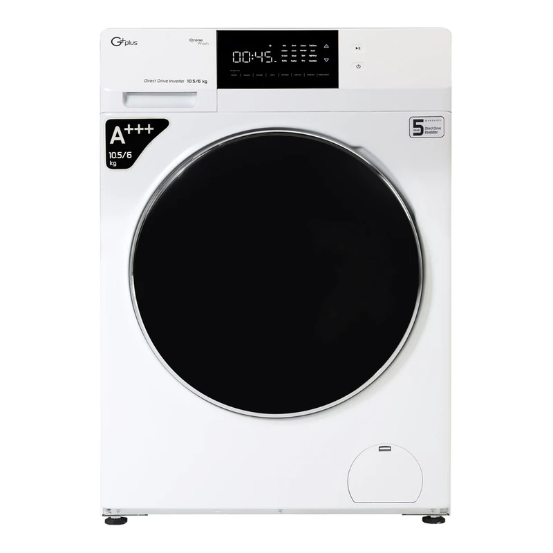 ماشین لباسشویی جی پلاس مدل GWM-MD106W-کاماپرس