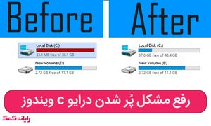 5 راهکار برای حل مشکل پر شدن درایو C ویندوز