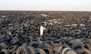 تبدیل لاستیک کهنه به نو (ویدیو)