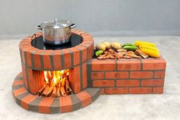 ترفند جالب ساخت اجاق هیزمی شیک برای ویلا (ویدیو)