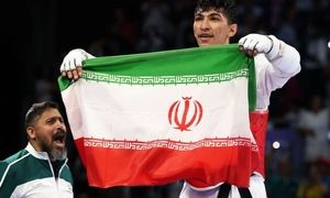 تصویری پربیننده از آرین سلیمی، قهرمان المپیک
