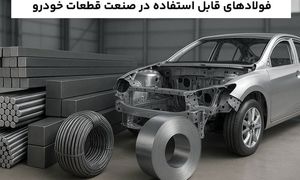 فولادهای قابل استفاده در صنعت قطعات خودرو